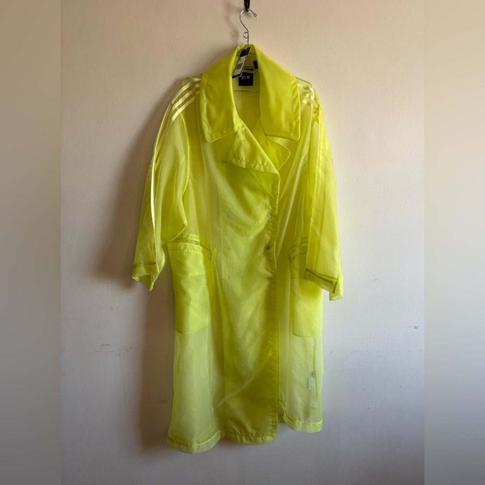 Neon Yellow Lightweight Trench Coat - Women